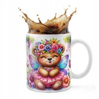 KUBEK CERAMICZNY 330ML DRUK - ZWIERZĘTA MIŚ NIEDŹWIADEK