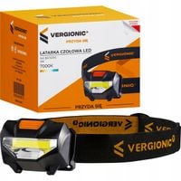 Latarka czołowa LED VERGIONIC 3W – na baterie. regulowana opaska