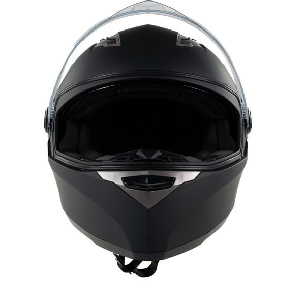 Kask na skuter motocyklowy szczękowy zamknięty BB09B z blendą M czarny mat zdjęcie 5