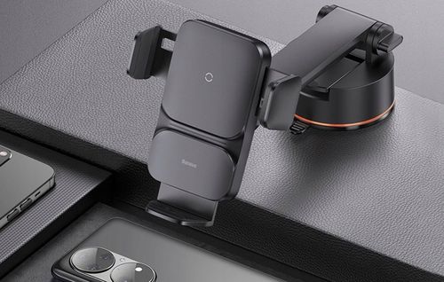 BASEUS AUTOMATYCZNY UCHWYT SAMOCHODOWY NA KOKPIT Z ŁADOWARKĄ INDUKCYJNĄ QI na Arena.pl