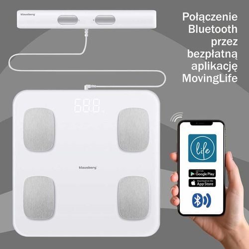 analityczna waga łazienkowa smart ios android klausberg kb-7853 na Arena.pl