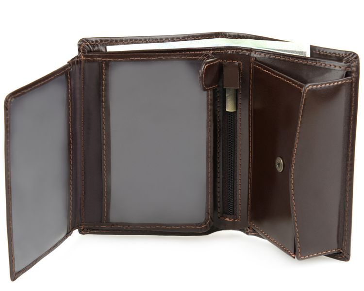 Portfel męski Clip - Stefania Brązowy zdjęcie 3