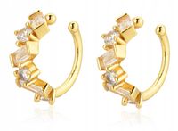 KOLCZYKI MIEDZIANE MODNE KLASYCZNE K12 ZŁOTE