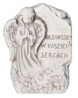 FIGURKA Z KAMIENIA NA GRÓB ANIOŁ Z KAMIENIA OZDOBA NA GRÓB