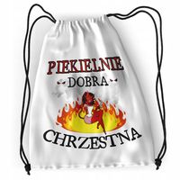 Plecak Dla Chrzestnej Sportowy Szkolny Worek Torba Z Nadrukiem Ze Zdjęciem