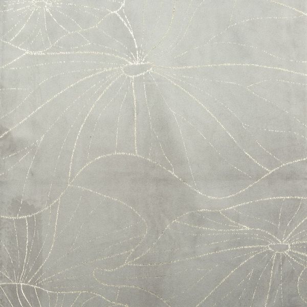 Bieżnik dekoracyjny/ szarfa BLINK-18 35x180 srebrny w lilie wodne zdjęcie 4