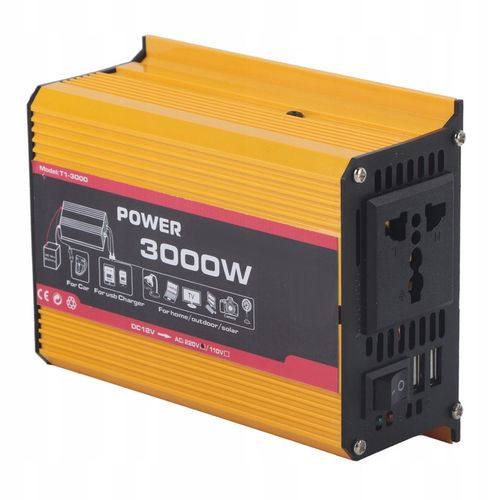 3000W FALOWNIK SAMOCHODOWY 12V 220V USB na Arena.pl
