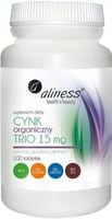 Aliness Cynk Organiczny Trio 15mg ODPORNOŚĆ Skóra TESTOSTERON Paznokcie