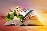 Fototapety młodzieżowa książka zwierzęta 200x130