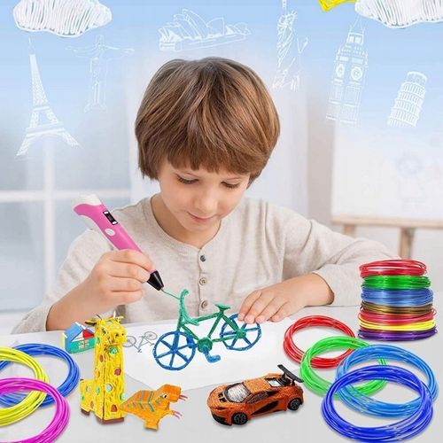 DŁUGOPIS 3D Dla Dzieci DRUKARKA 3D WKŁADY 150M Akcesoria Szablony Zestaw XL na Arena.pl