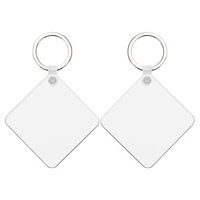 Dwustronny brelok z MDF-u do sublimacji - kwadrat