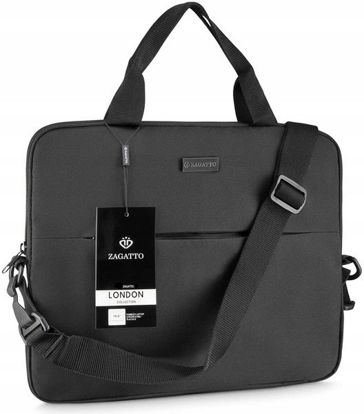 Torba na laptopa 15,6 lekka pojemna AIR czarny pokrowiec na laptopa ZAGATTO zdjęcie 1
