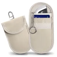 Etui na kluczyki samochodowe Tech-Protect KLR100 blokujące RFID- beżowe