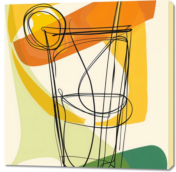 Obraz 100x100cm Koktajl Artystyczny zdjęcie 1