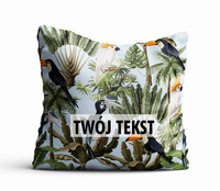 Poduszka DZIECIĘCA z Twoim napisem PD32 papuga i tukan