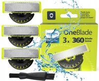 3x OSTRZA PHILIPS ONEBLADE 360 ORYGINALNE OSTRZE NOŻYK GŁOWICA GOLARKA PRO