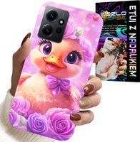 ETUI DO XIAOMI NOTE 12 4G - SŁODKA KACZUCHA, KACZKA NA RÓŻOWYM TLE