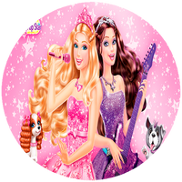 Opłatek na tort Barbie