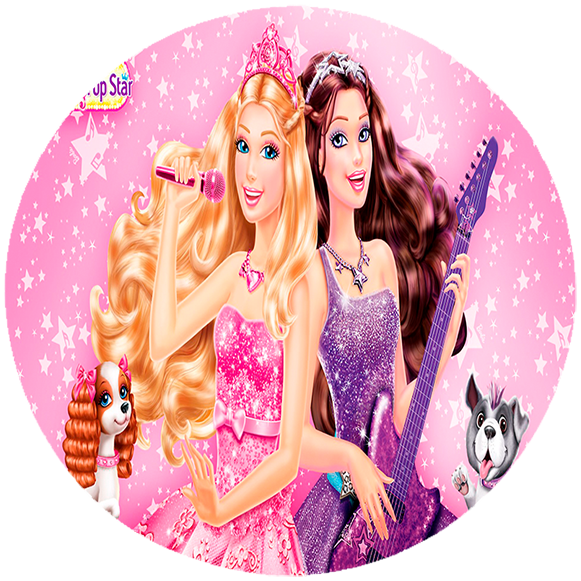 Opłatek na tort Barbie zdjęcie 1