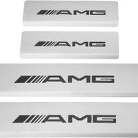 Listwa progowa MERCEDES A W177 AMG Stal nierdzewna 304 mat z czarnymi liter