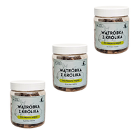 3 x liofilizowana wątróbka z królika 80g dla psa i kota | witamina B12