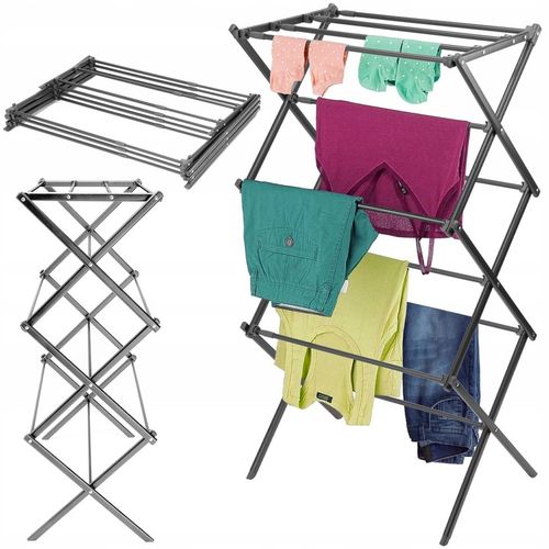 SUSZARKA NA PRANIE BIELIZNĘ UBRANIA STOJĄCA PIONOWA SKŁADANA TELESKOPOWA na Arena.pl