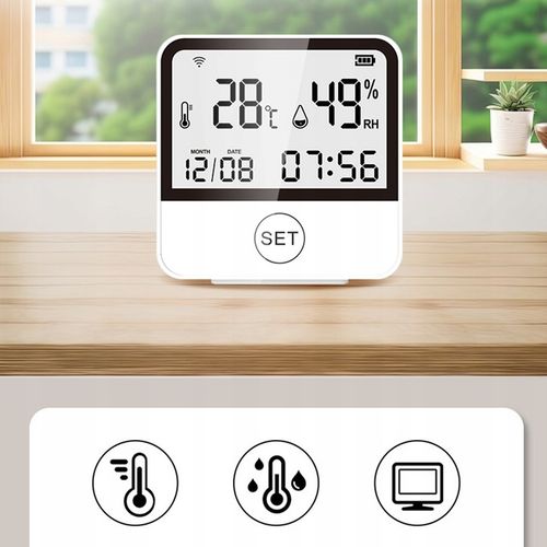 Stacja pogodowa WiFi Termometr Higrometr ZDALNY DOSTĘP Zegar Aplikacja na Arena.pl
