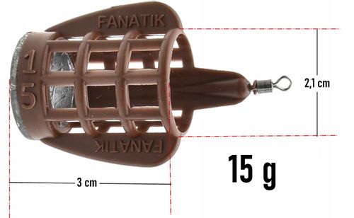 Koszyk Podajnik Fanatik Feeder Wing-Bullet 15 g na Arena.pl