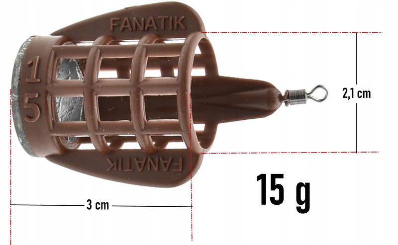 Koszyk Podajnik Fanatik Feeder Wing-Bullet 15 g zdjęcie 2