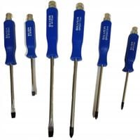 Zestaw śrubokrętów do pobijania 6 el wkrętaki udarowe SilverTools