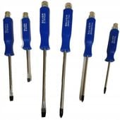 Zestaw śrubokrętów do pobijania 6 el wkrętaki udarowe SilverTools