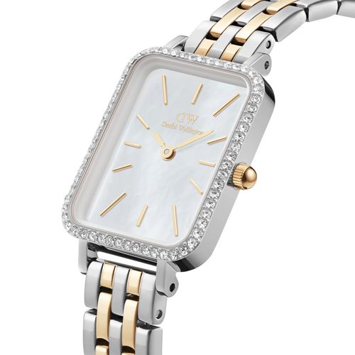 ZEGAREK DAMSKI DANIEL WELLINGTON Quadro Lumine Bezel 5-Link Two-Tone na Arena.pl
