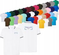 Męska koszulka polo na krótki rękaw TWÓJ HAFT LOGO firmowa reklamowa 20 szt