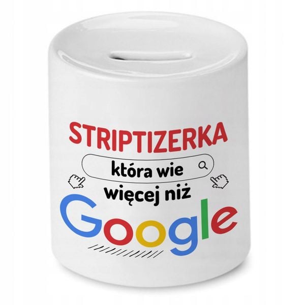 Skarbonka Dla Striptizerki Na Urodziny Na Prezent Z Nadrukiem Ze Zdjęciem zdjęcie 1
