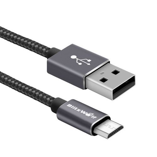 Kabel Micro USB do smartfonów BlitzWolf BW-MC2, 1,8 metra, czarny na Arena.pl