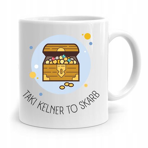 Dla Kelnera Kubek Na Prezent Taki Kelner To Skarb Z Nadrukiem Ze Zdjęciem na Arena.pl