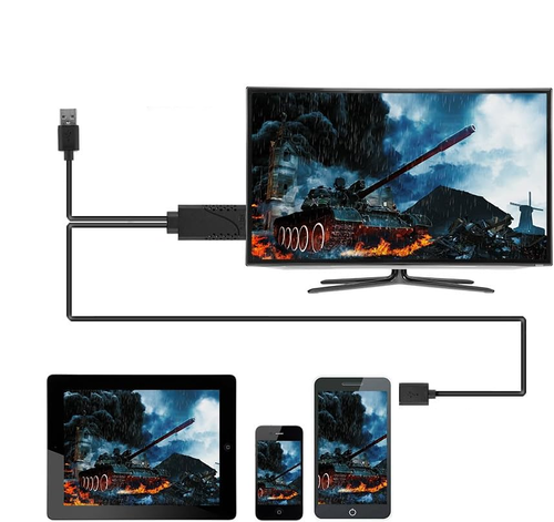 Adapter HDMI Do Telefonu iPhone Android 1080P USB Lightning USB C Micro USB na Arena.pl