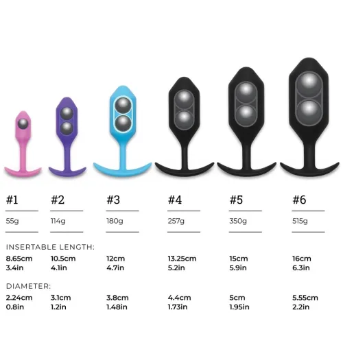 b-vibe snug plug 6 black - silikonowy model anatomiczny 515g na Arena.pl