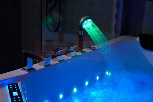 WANNA NAROŻNA Z HYDROMASAŻEM 150x150 MOCNE 2 POMPY GRZAŁKA na Arena.pl