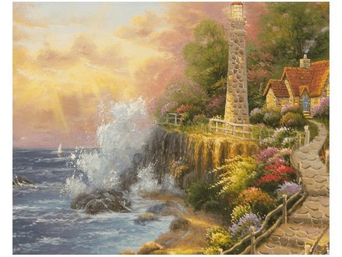 40X50CM DOMEK LATARNIKA OBRAZ na Arena.pl