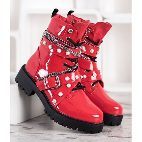 Lakierowane Czerwone Workery r.39 na Arena.pl