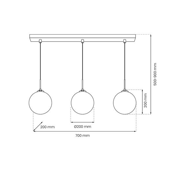 Lampa wisząca REFLEX 3xE14 zdjęcie 6