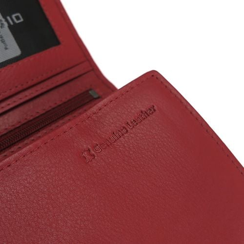 Damski portfel MATTE - czerwony na Arena.pl