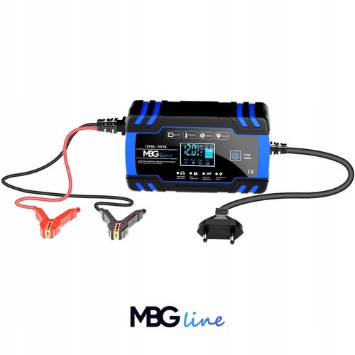 Mocny Prostownik Samochodowy Ładowarka Akumulatora LCD 24V 12V 8A AUTOMAT na Arena.pl