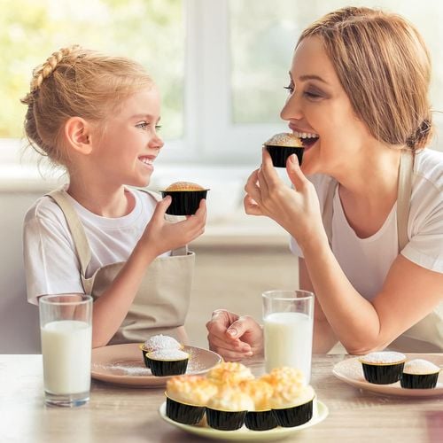 Złoto-Czarne Papilotki Do Muffinek Kubeczki Foremki Na Babeczki 50Szt na Arena.pl