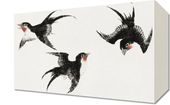 Obraz 30x20cm Birds, Hokusai Japoński Vintage do Salonu