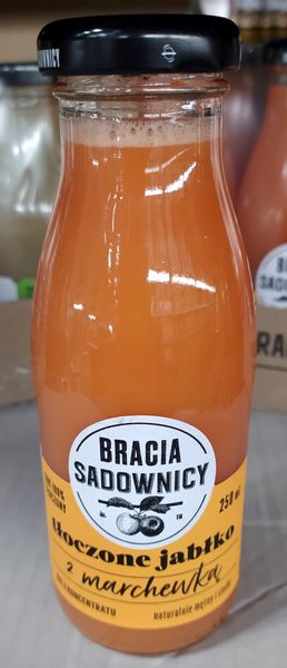 Bracia Sadownicy Tłoczone Jabłko z marchewką 250ml zdjęcie 1