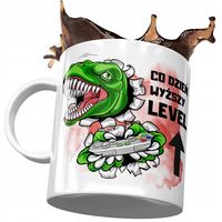 Kubek Śmieszny Zabawny Co Dzień Wyższy Level Z Nadrukiem Ze Zdjęciem