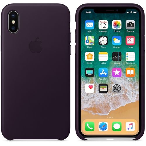 Apple iPhone X Leather Case - Midnight Blue na Arena.pl