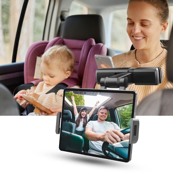 Samochodowy Uchwyt Na Zagłówek Do Telefonu Lub Tabletu Heckermann Pb-48 zdjęcie 2